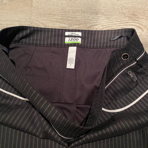 Izod Golf PERFORM XFG Cool FX Black Pinstriped Golf Skort Skirt Women’s Size 6 - Picture 3 of 4